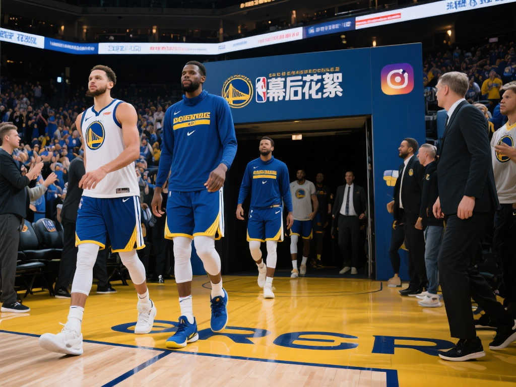[流言板]勇士官方社媒发布G1球员入场画面，库里与巴特勒亮相